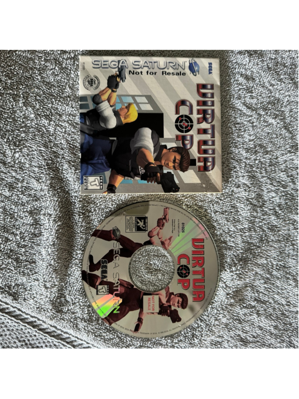 Virtua Cop Sega Saturn Not For Resale NFR Disc Tested 1995